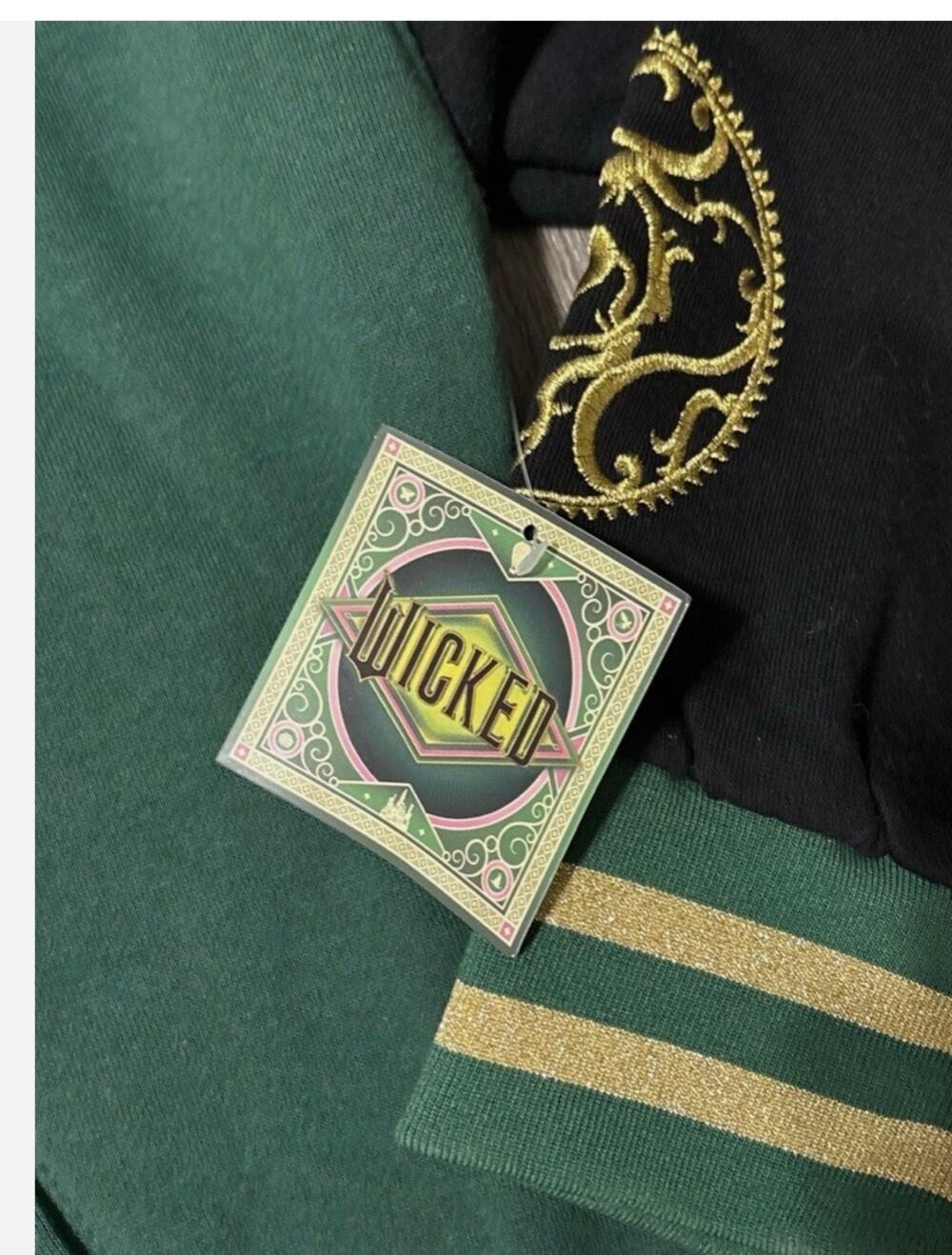 Hot Topic Wicked Emerald City Varsity Jacket NWT XS